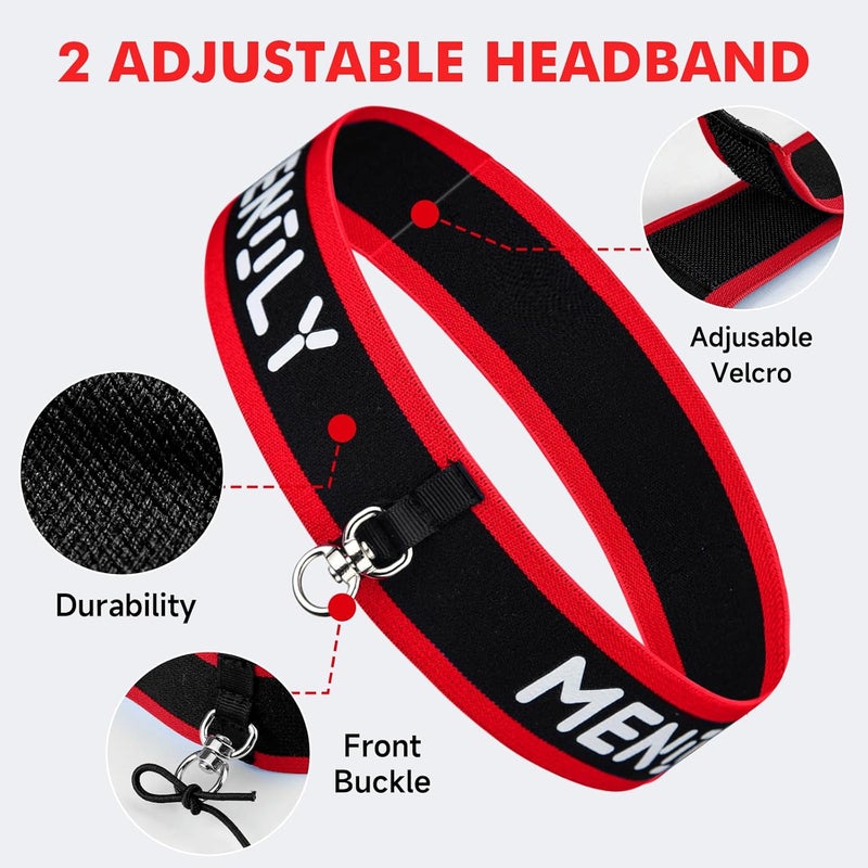 MENOLY 5pcs Boxing Reflex Balls Set, 2 Adjustable Headbands, 1 Pair Goggles and Gloves, Speed Training Equipment for Hand Eye Coordination, Agility, Great Gift for Men, Boxers & Fitness Fans - Image 3